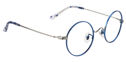 Ursula Round Blue Glasses3