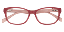 Lorraine Rectangle Pink Glasses1