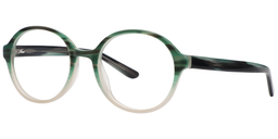 Silvia Oval Green Glasses2