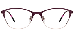 Cora Browline Purple Glasses0