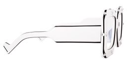 Yuri Square White Glasses3