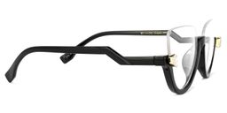 Felicia Cat Eye Black Glasses (Z-shaped Arms)2