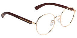 Judy Round Gold Glasses4