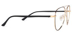 Paige Aviator Black-Gold Glasses3