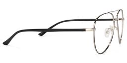 Paige Aviator Black-Silver Glasses3
