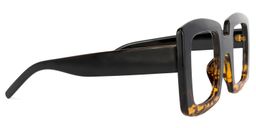 Quincey Square Black Glasses3