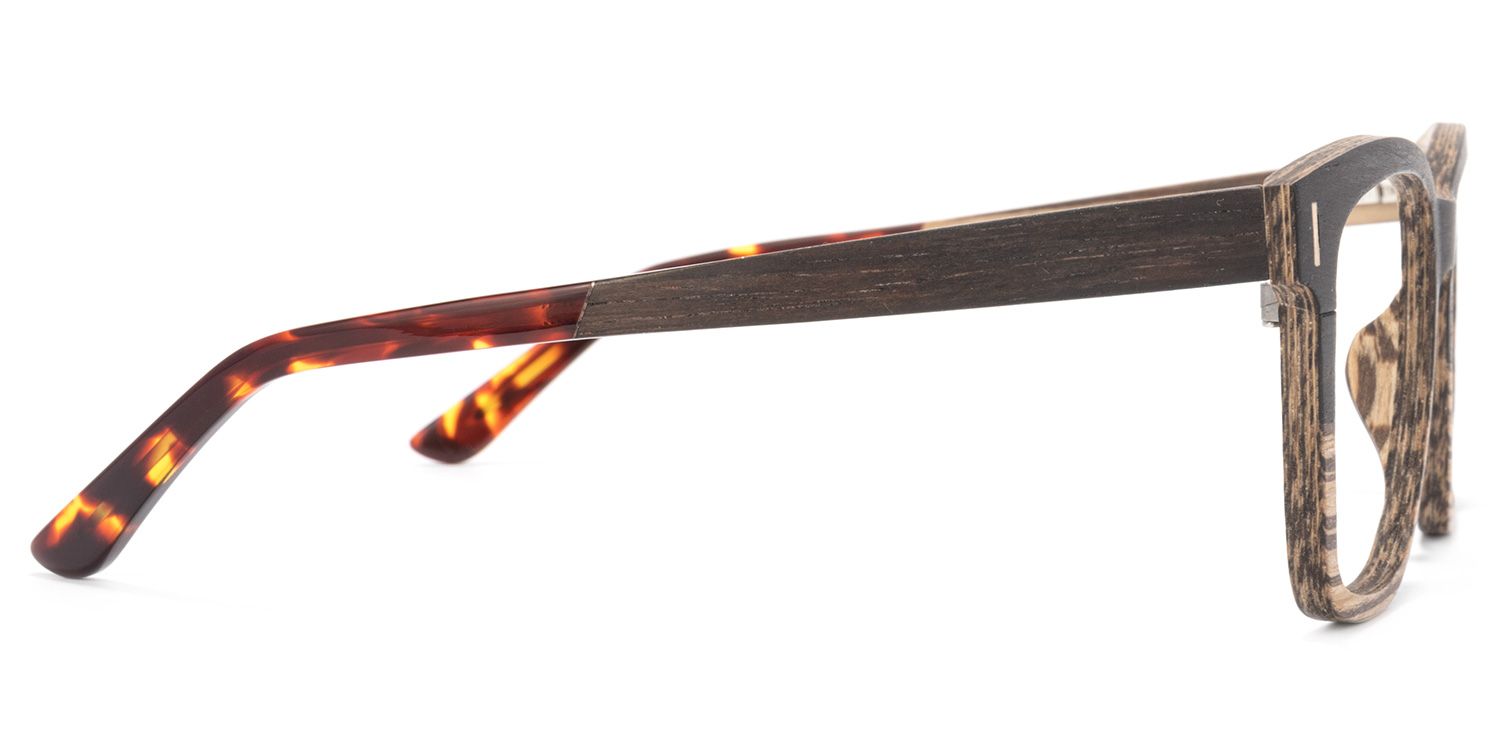 Square Wood Glasses | Zeelool Glasses3