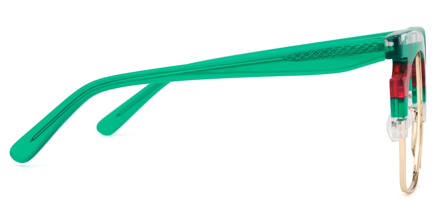 Browline Green Glasses | Zeelool Eyeglass Frames3