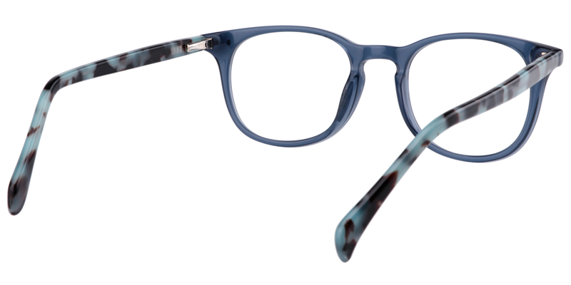 Round Dark Blue Glasses5