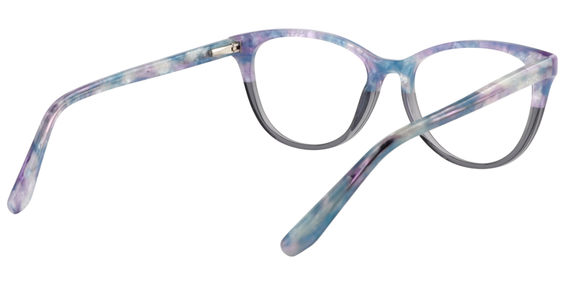 Cateye Blue Pattern Glasses5