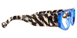 Sofia Geometric Blue Glasses3