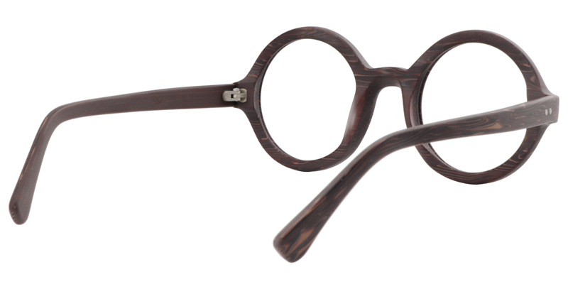 Round Wood Glasses | Zeelool Eyeglasses5