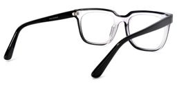 Skye Square Black-Clear Glasses4