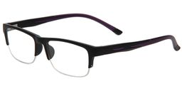 Aletta Half-Rim Purple Glasses5