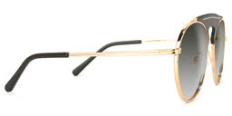 Elvira Geometric Dark-Green Sunglasses3