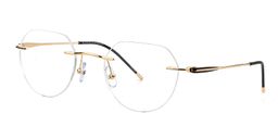 Lilla Geometric Titanium Glasses2