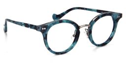 Aimee Round Blue Floral Glasses1