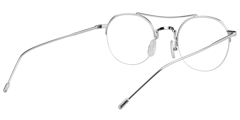 Aviator Silver Glasses | Zeelool Eywear Online5
