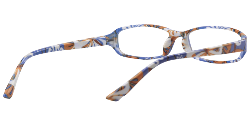 Rectangle Blue Reading Glasses | Zeelool Reading Glasses5