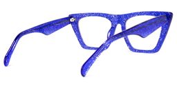 Cecile Cat Eye Blue Glasses4