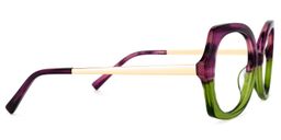 Sugarplum Geometric Purple-Green Glasses3