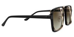 Nellie Black-Gold Aviator Sunglasses2
