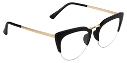 Cassiel Cat Eye Black Glasses3