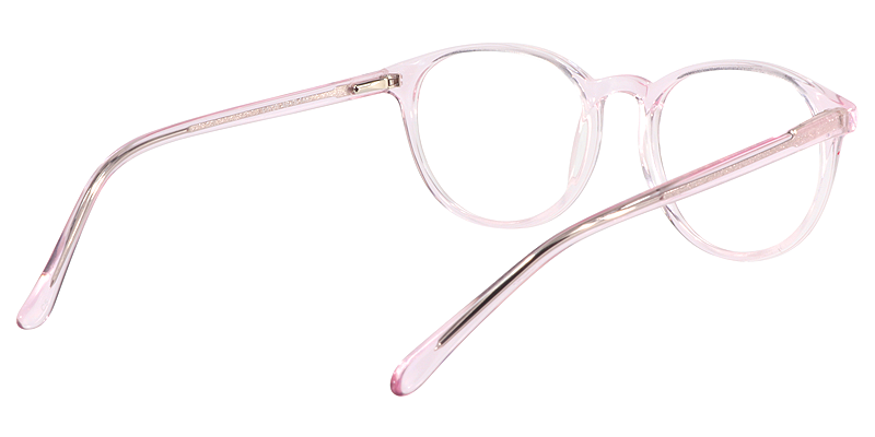 Oval Pink Glasses| Zeelool Eyeglasses5