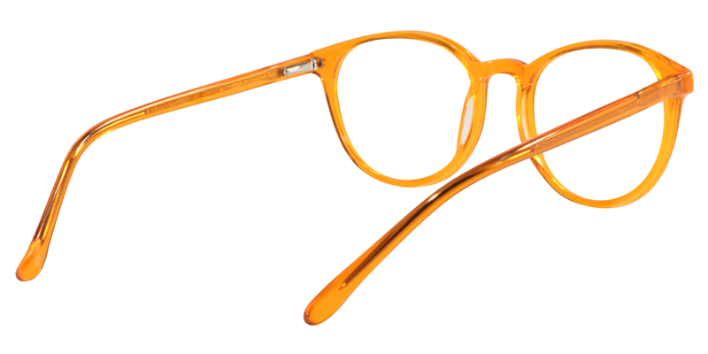 Oval Orange Glasses| Zeelool Eyeglasses5