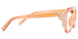 Makayla Square Orange Glasses3