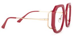 Mariah Geometric Red Glasses3