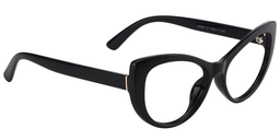 Cynthia Cat Eye Black Glasses2