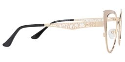 Eileen Cateye Gold Glasses3