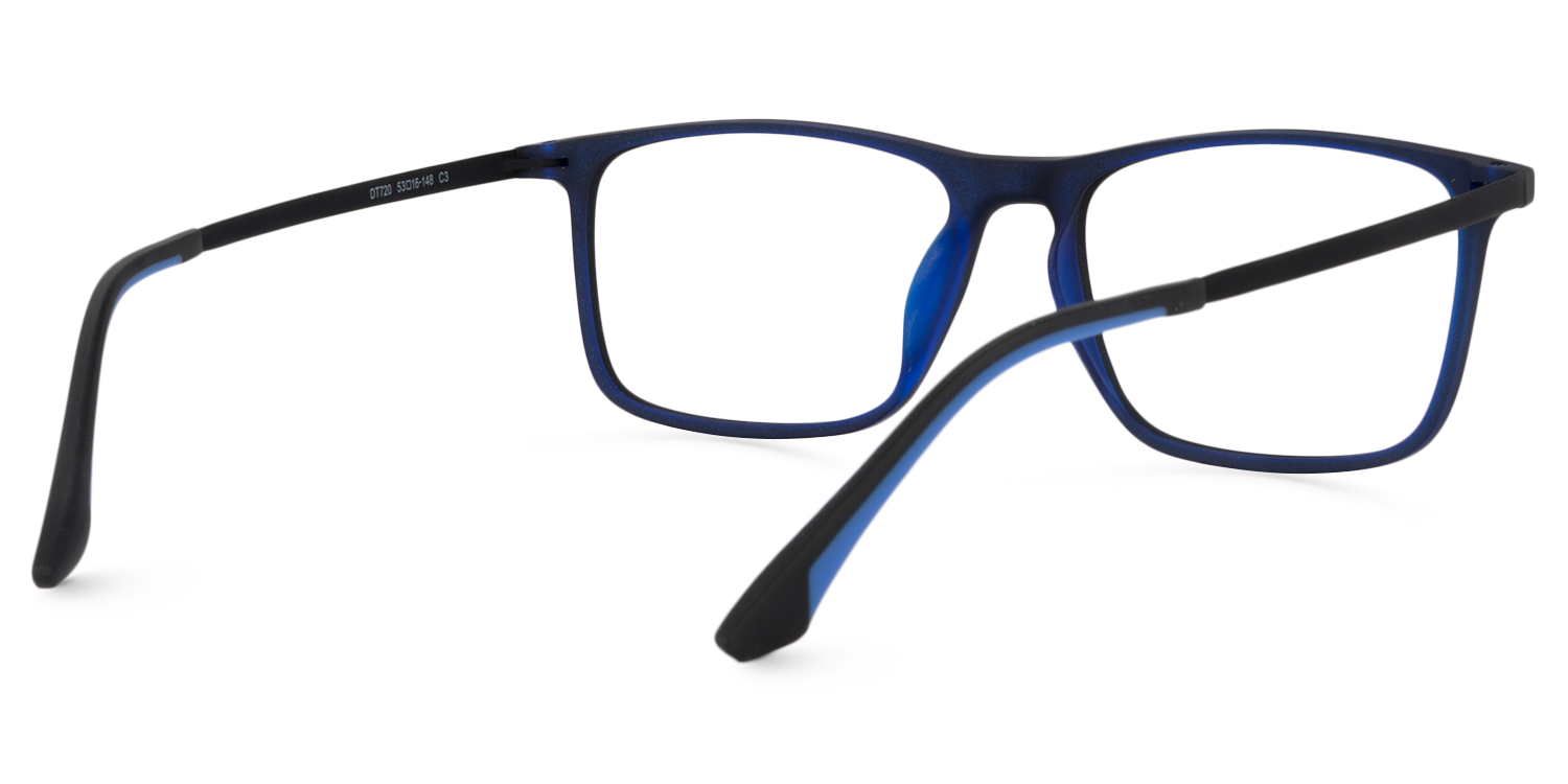 Rectangle Black Glasses | Zeelool Glasses5