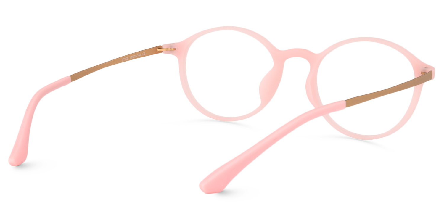 Round Pink Glasses | Zeelool Glasses5