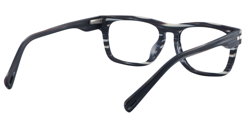 Rectangle Dark Blue Glasses5