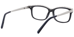 Scott Rectangle Dark Blue Glasses5