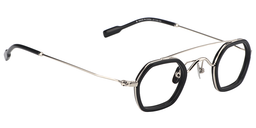 Corrine Geometric Silver Glasses3