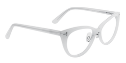 Christine Cat Eye White Glasses3