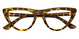 Jasmine Cat Eye Light Amber Glasses1