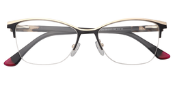 Tracy Browline Black Glasses1