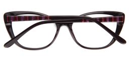 Teresa Striped Cat Eye Glasses11