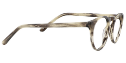 Angela Round Striped Glasses4