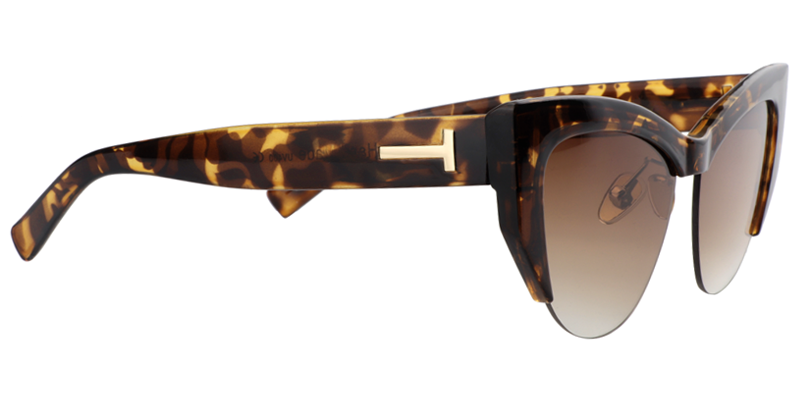 Cateye Light Amber Sunglasses | Zeelool Sunglasses Frames4