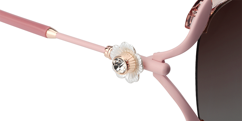 Geometric Pink Sunglasses | Zeelool Sunglass Frames5