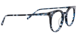 Kermit Round Blue-Black Glasses4