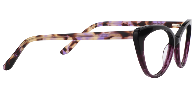 Cateye Purple Glasses | Zeelool Eyeglass Frames4