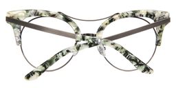 Madeline Cat Eye Green Glasses5
