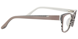 Beata Rectangle Beige Glasses4
