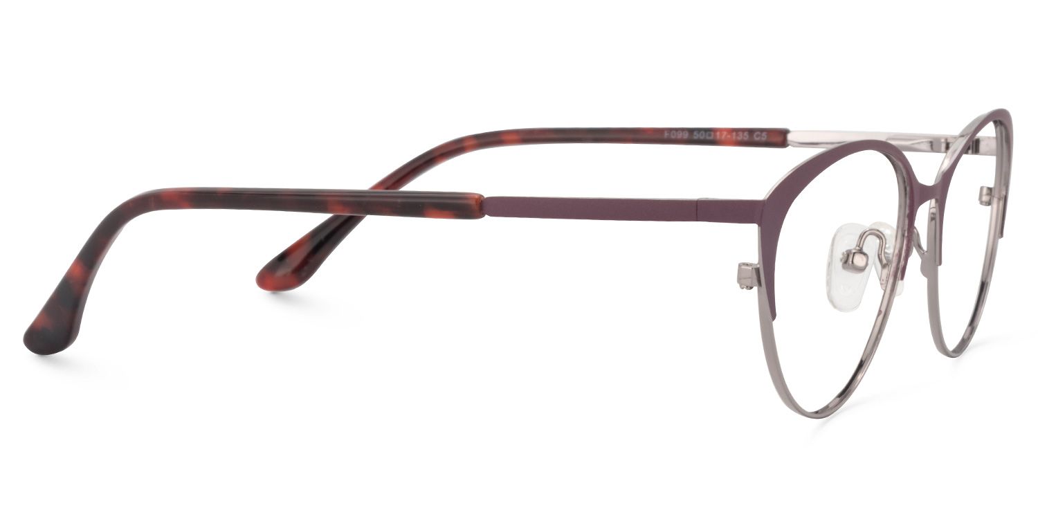 Cat Eye Amaranth Glasses | Zeelool Glasses4